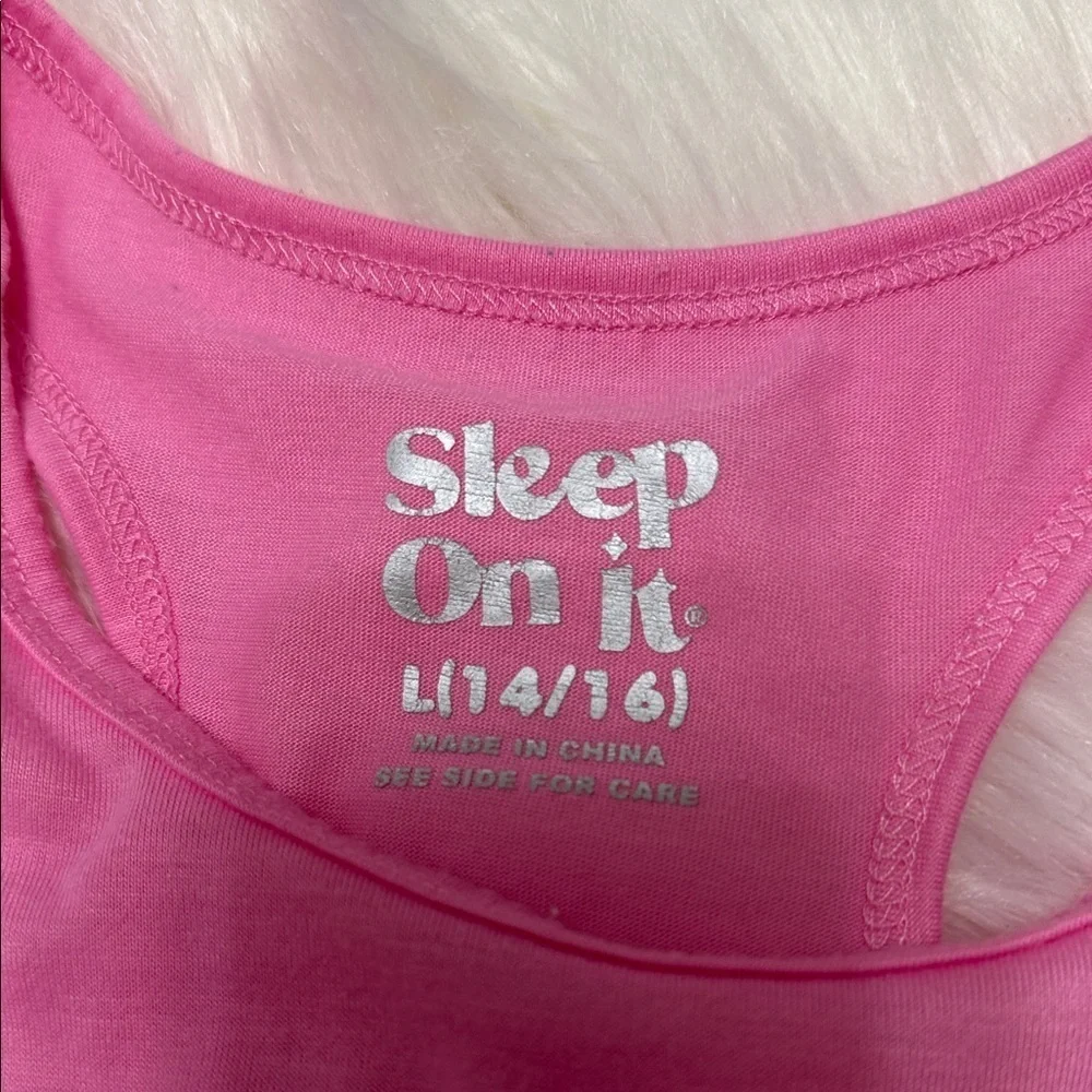 Sleep On It Pink Tank Top B4